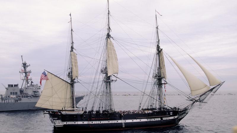 The USS Constitution at Boston