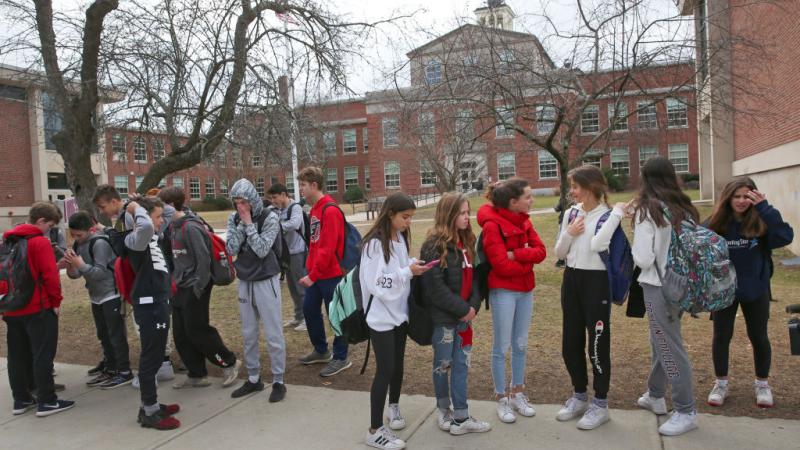 Students at Wellesley Middle School in Massachusetts