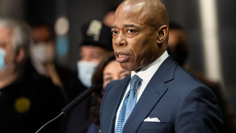 Mayor Eric Adams in New York City, Feb. 18