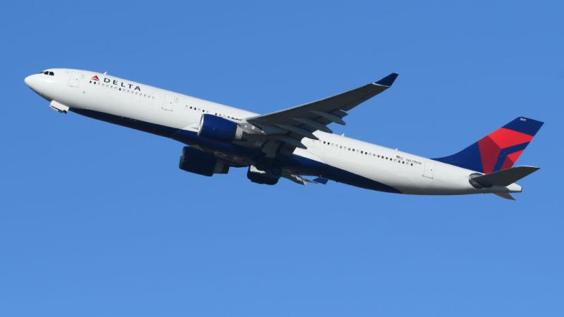 A Delta airliner
