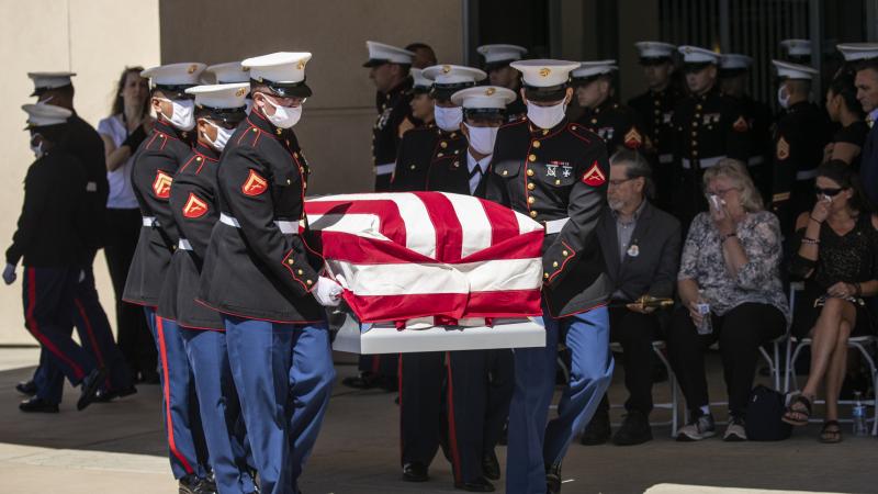 U.S. military casket