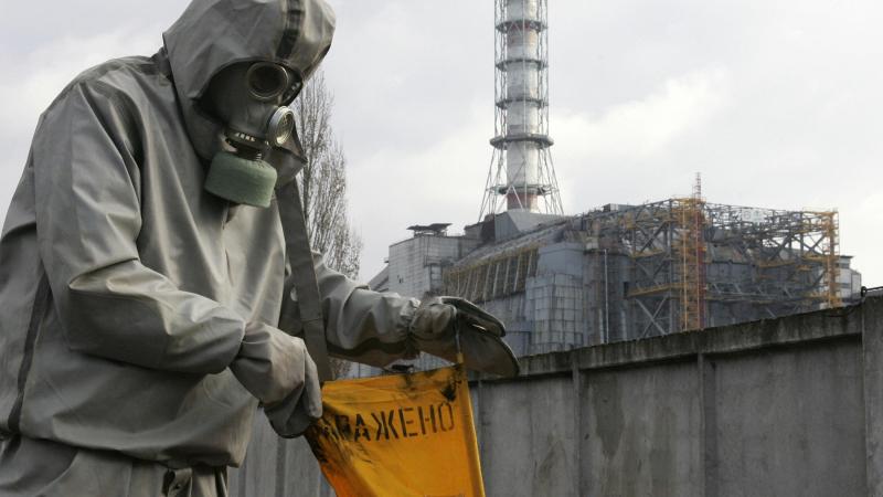 Emergency Ministry drill at Chernobyl nuclear power plant, Ukraine, Nov. 8, 2006