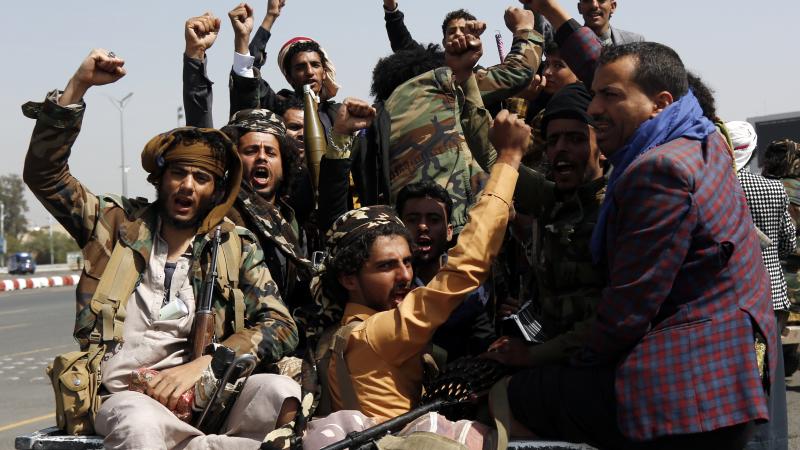 Houthi supporters, Yemen, March 17, 2022 