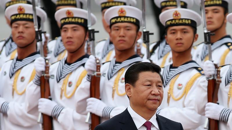 Xi Jinping, Chinese Navy, Beijing, China, 2013