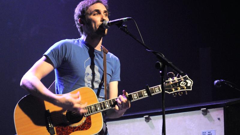 Recording artist Brad Skistimas of Five Times August performs live at Blender Theatre on April 2, 2008 in New York City