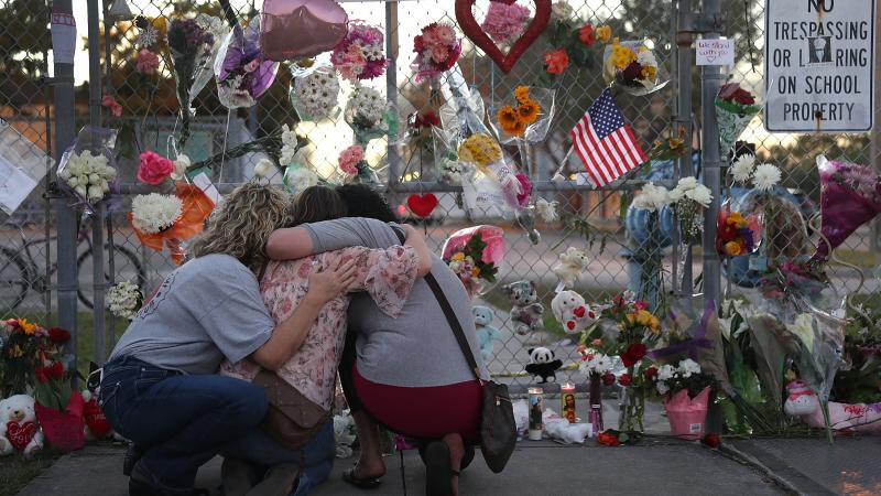 School shooting memorial, Parkland, Fla., Feb. 18, 2018
