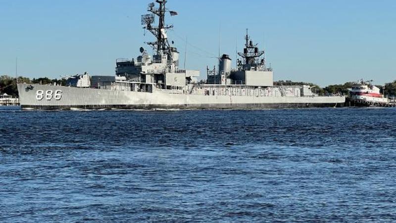 The USS Orleck in Jacksonville, Sat., Mar. 26, 2022