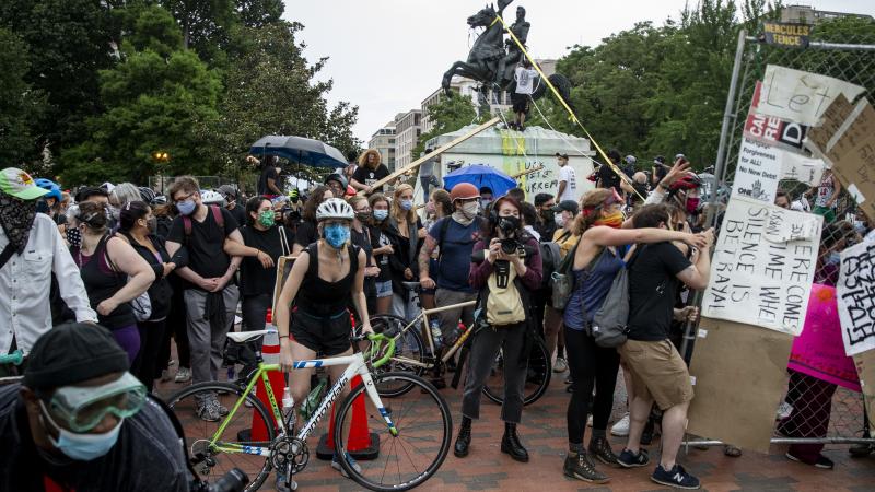 Black Lives Matter protesters, Lafayette Square, Washington, D.C., June 22, 2020