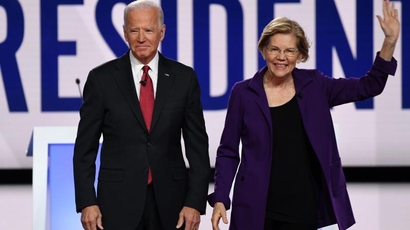 Joe Biden, Elizabeth Warren, Ohio, Oct. 15, 2019