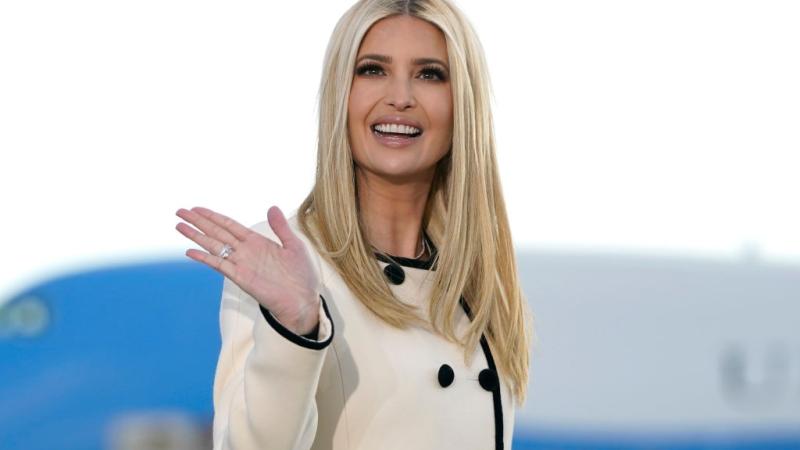 Ivanka Trump waves