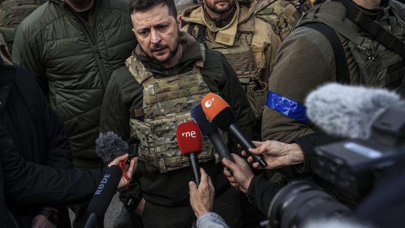 Volodymyr Zelenskyy, Bucha, Ukraine, April 4, 2022