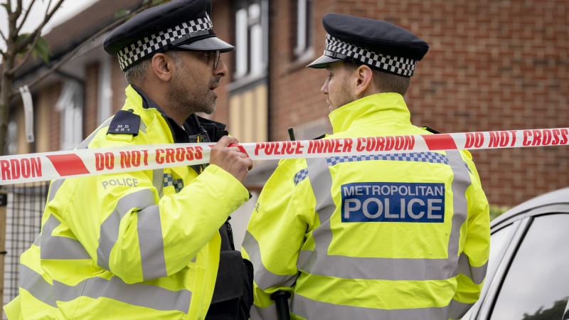 London Metropolitan Police Officers, April 25, 2022, London, England