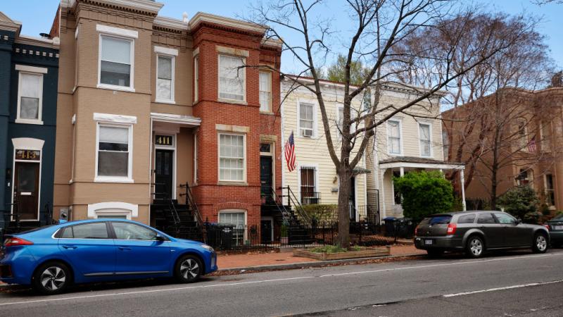 The house where the bodies were found in Washington, D.C. Apr. 1 2022