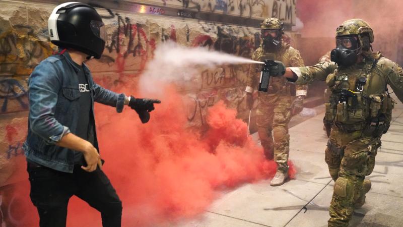 Federal police officers, Portland, Oregon, July 20, 2020