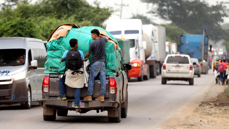 Migrant caravan, Honduras, Jan. 15, 2021