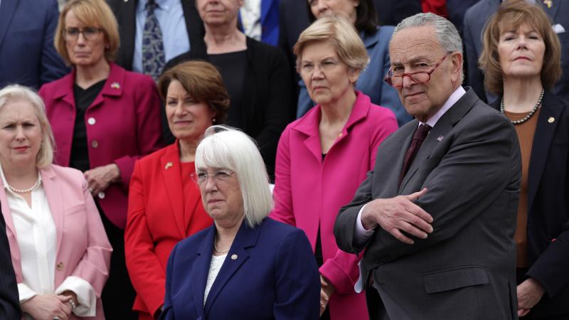 Chuck Schumer and Senate Democrats, Capitol, Washington, D.C., May 3, 2022