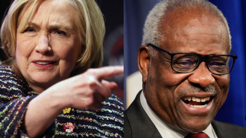 Hillary Clinton and Clarence Thomas