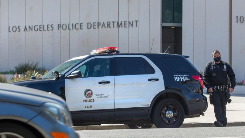 Los Angeles poice headquarters, Oct. 2021