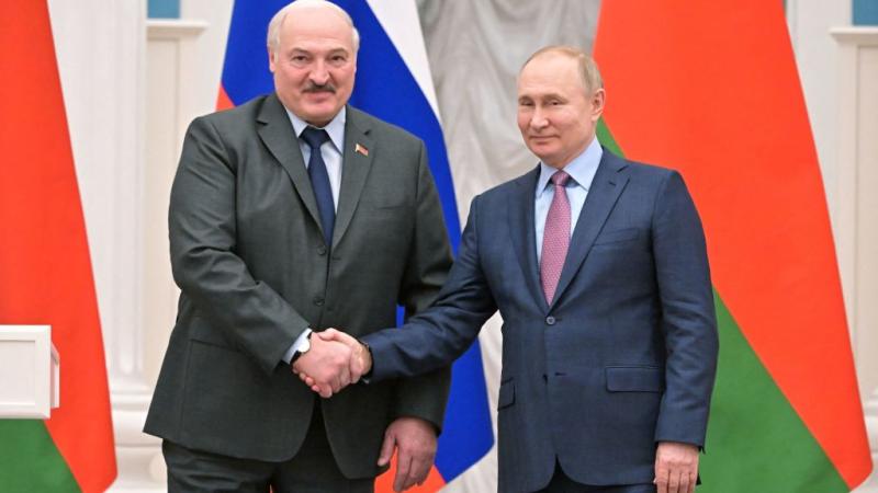 Vladimir Putin and Alexander Lukashenko