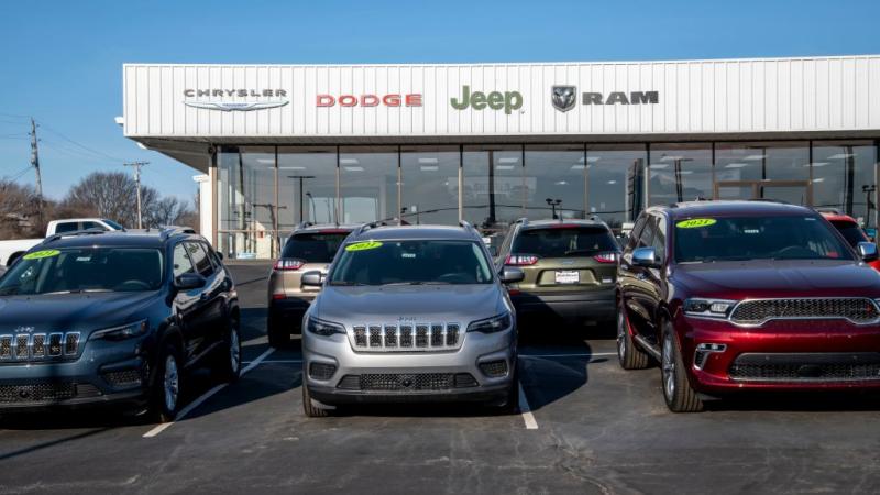 A car lot in Lansing, Kansas
