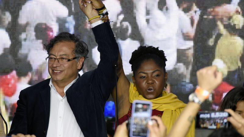 Gustavo Peto, Francia Marquez, May 29, 2022, Bogota, Colombia