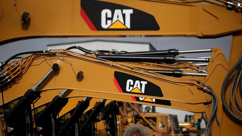 Caterpillar construction equipment, Oct. 23, 2014, San Leandro, Calif.