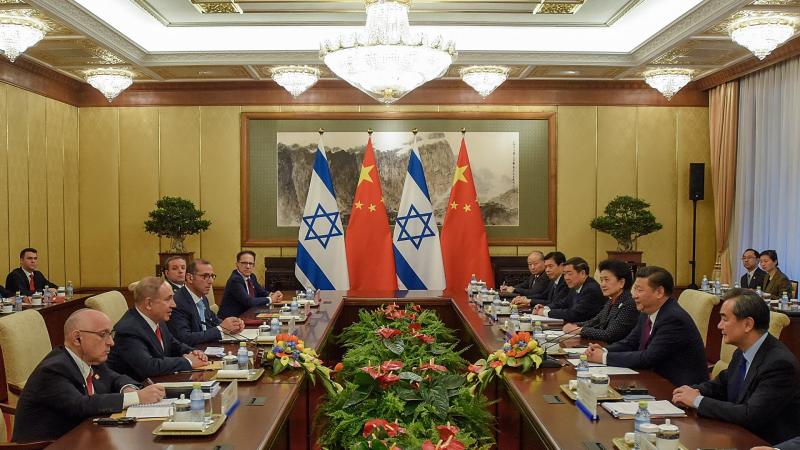 Xi Jinping meets with Benjamin Netanyahu, Beijing, China, March 21, 2017