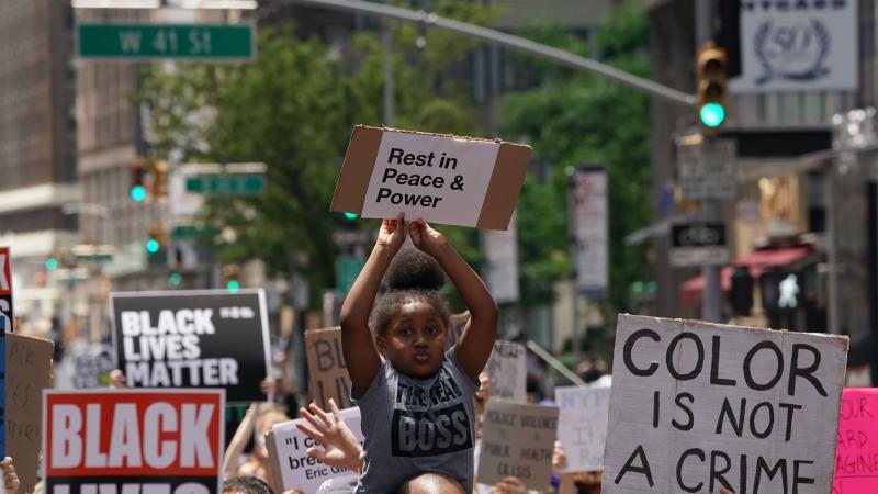 Child BLM protest, New York City, June 7, 2020