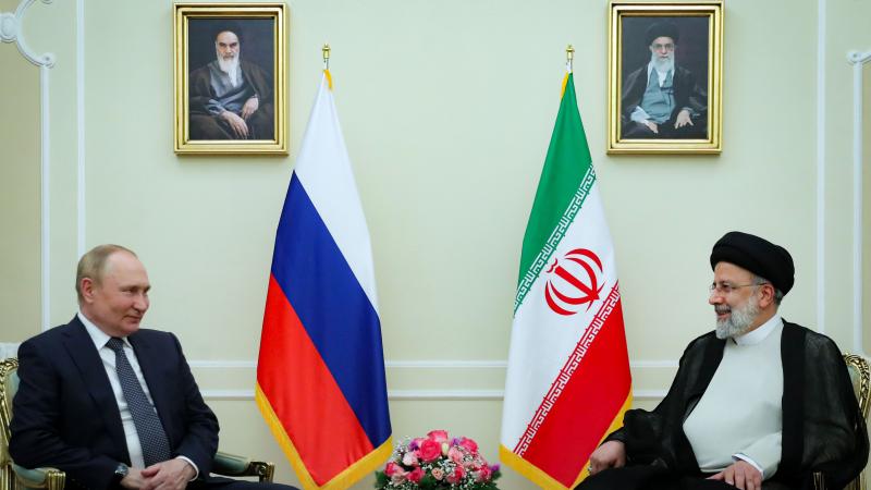 Vladimir Putin, Ebrahim Raisi, Tehran, July 19, 2022