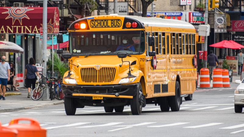 School bus, New York City, Aug. 17, 2020