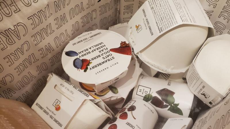 Ingredients in a Daily Harvest package