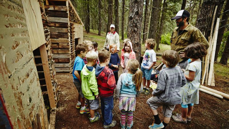 Summer camp, stock photo