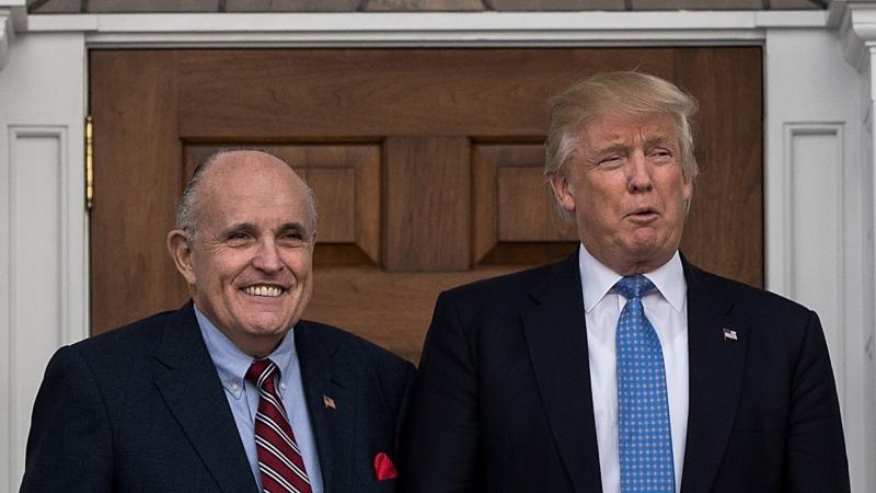 Rudy Giuliani, Donald Trump, Nov. 20, 2016, Bedminister Township, N.J.