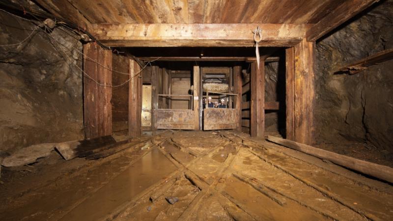 Part of the mining facility