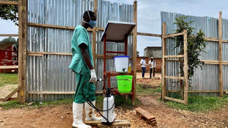 Scene at an ebola treatment center, North Kivu, March 2021