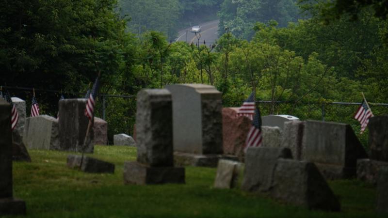 Gravestones in Centralia, Pa., June 2022