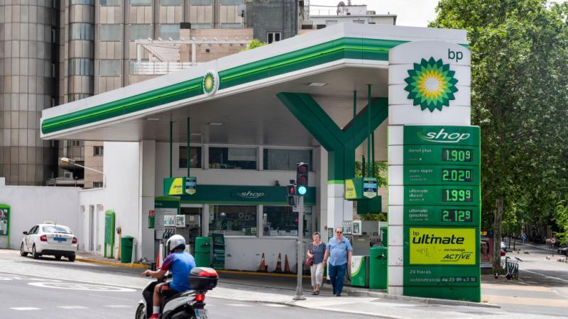 A BP station in Madrid, Spain
