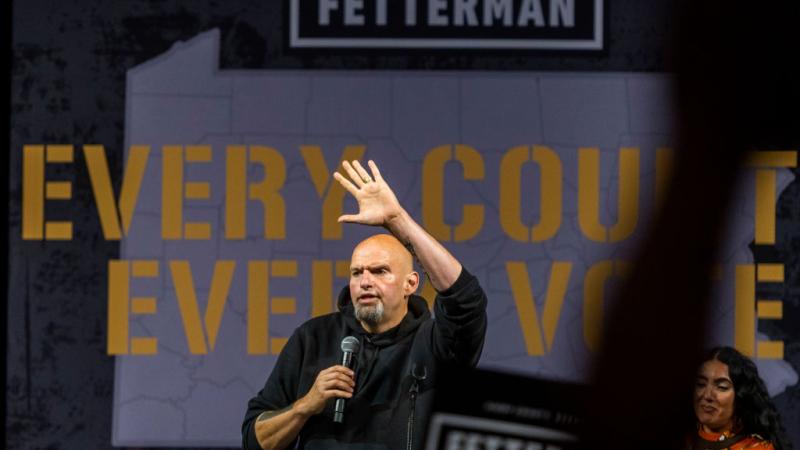 John Fetterman in Erie, Pa., Aug. 12