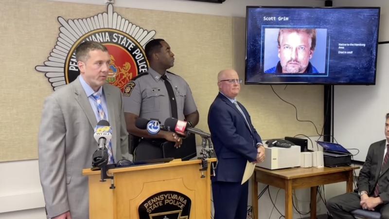 State police at a press conference, Aug. 18, 2022