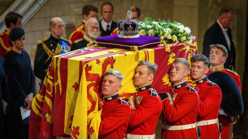Queen Elizabeth II's coffin, London, Sept. 14, 2022