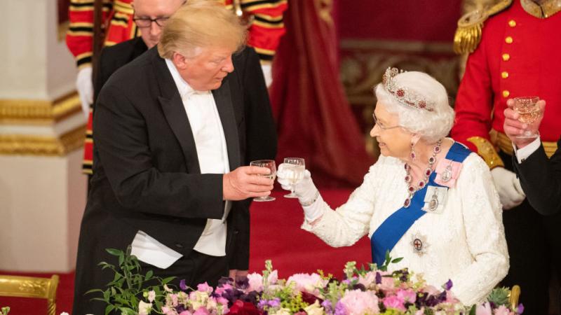 Trump and Queen Elizabeth II