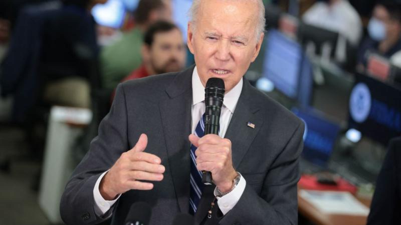 President Joe Biden at FEMA headquarters, Sept. 29