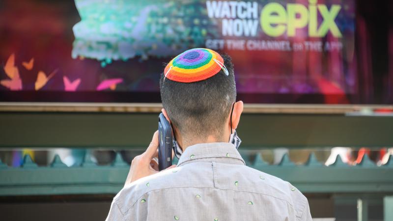 LGBT kippah, June 26, 2020, New York City