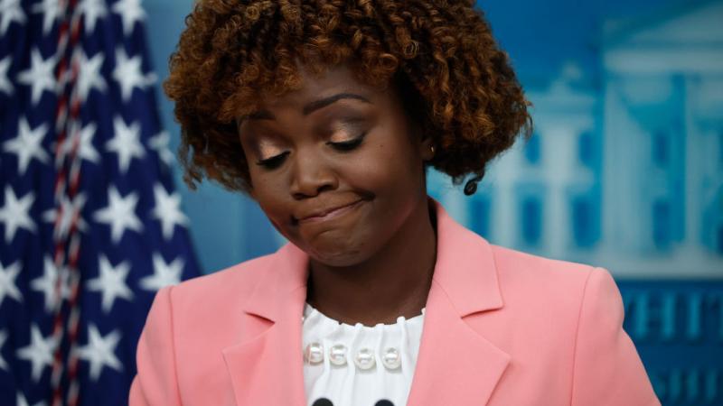 Karine Jean-Pierre at a White House press conference, Sept. 28
