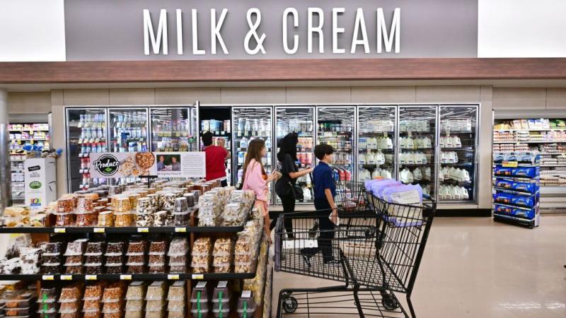 The dairy section of a supermarket in Montebello, Calif., Aug. 2022