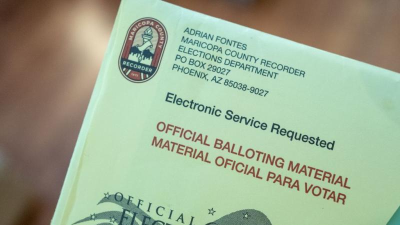 A 2020 mail-in ballot in Maricopa County