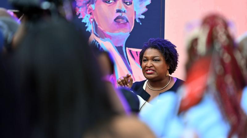Stacey Abrams on Oct. 8, 2022