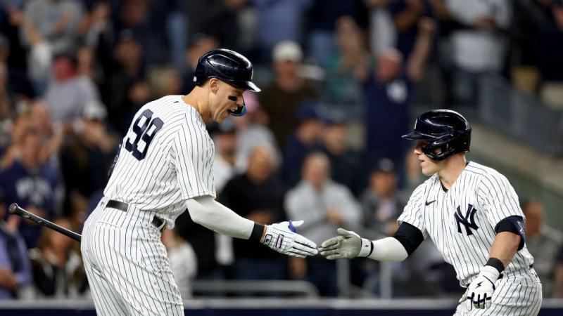Yankees' Aaron Judge in game 1 against Cleveland