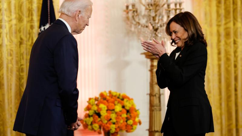 Joe Biden and Kamala Harris at the White House, Oct. 24