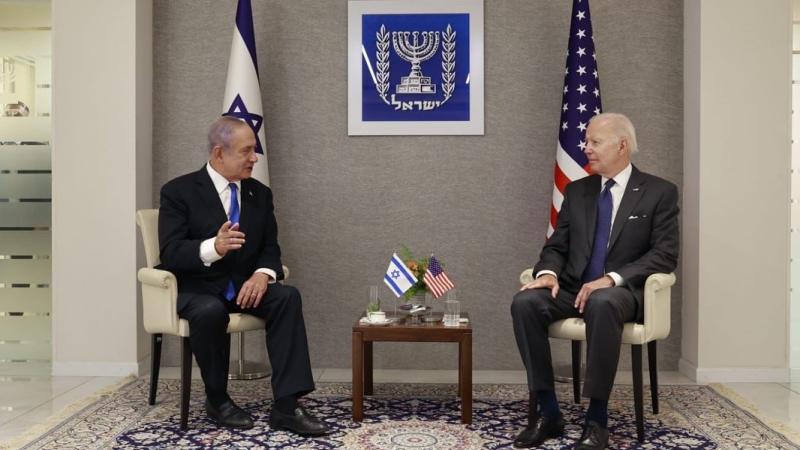 Joe Biden, Benjamin Netanyahu, Israel, July 14, 2022